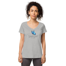 Load image into Gallery viewer, Grief—Women's Fitted V-Neck T-Shirt—B&C TW045