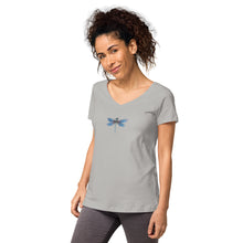 Load image into Gallery viewer, HSPs—Women's Fitted V-Neck T-Shirt—B&C TW045
