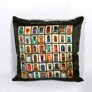 Tuscany Pillow Cover—Doors
