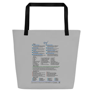 Grief—Large Tote Bag—Gray