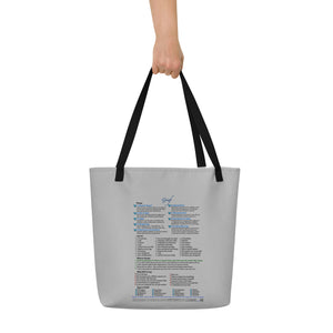 Grief—Large Tote Bag—Gray