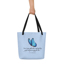 Load image into Gallery viewer, Grief—Large Tote Bag—Light Blue
