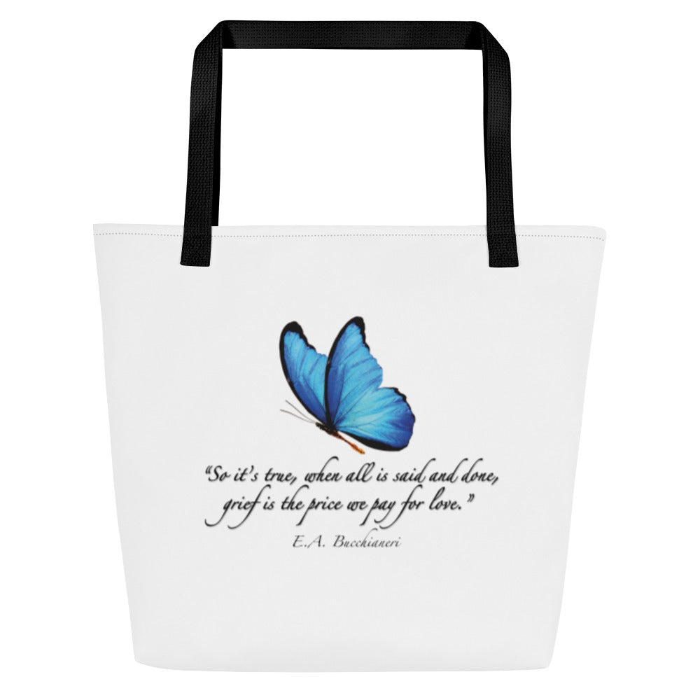 Grief—Large Tote Bag—White