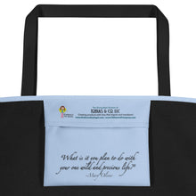 Load image into Gallery viewer, Red Flags of a Narcissist—Large Tote Bag—Light Blue
