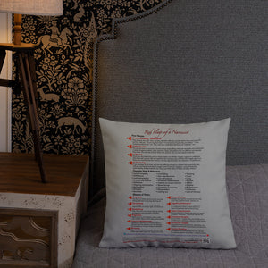 Red Flags of a Narcissist—Premium Pillow—Gray