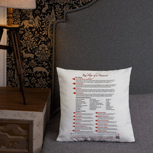 Red Flags of a Narcissist—Premium Pillow—White